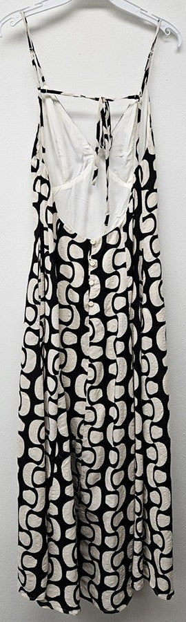 All Abstract open back Maxi Dress