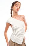 Haute Time One Shoulder Knit Top