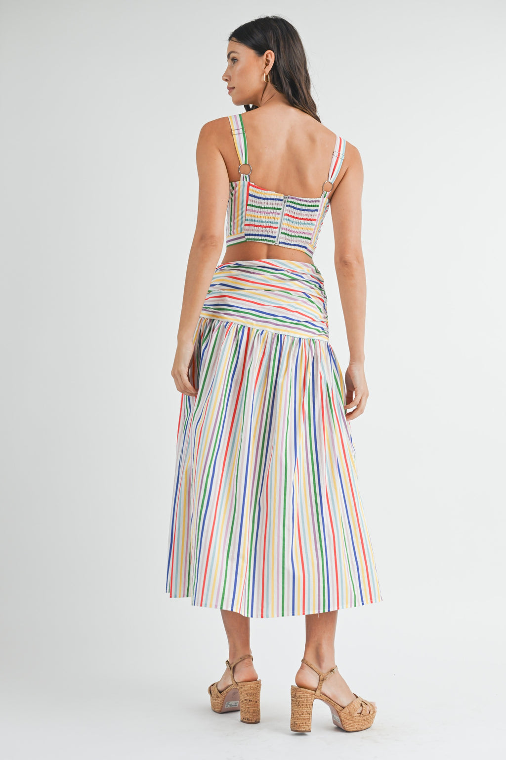 Rainbow Day Skirt and Bustier Set