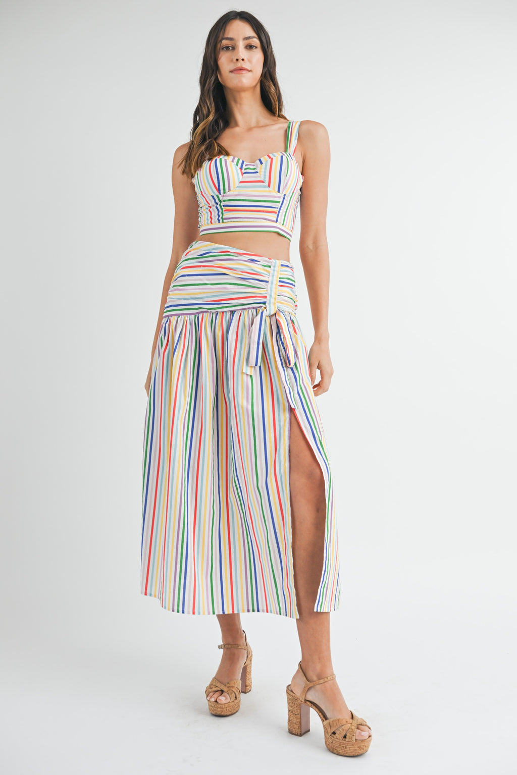 Rainbow Day Skirt and Bustier Set
