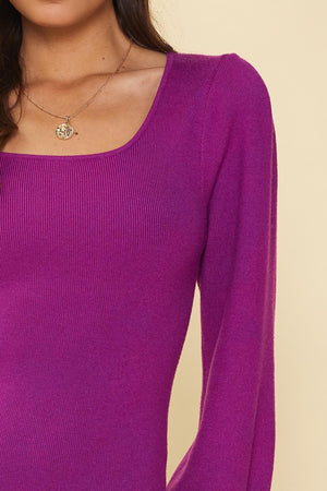 The Look Sweater Dress in Orchid FINAL SALE