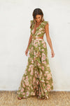 Lily Floral Print Cut Out Maxi Dress