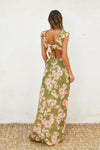 Lily Floral Print Cut Out Maxi Dress