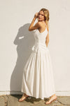 White Hot One Shoulder Maxi Dress