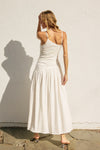White Hot One Shoulder Maxi Dress