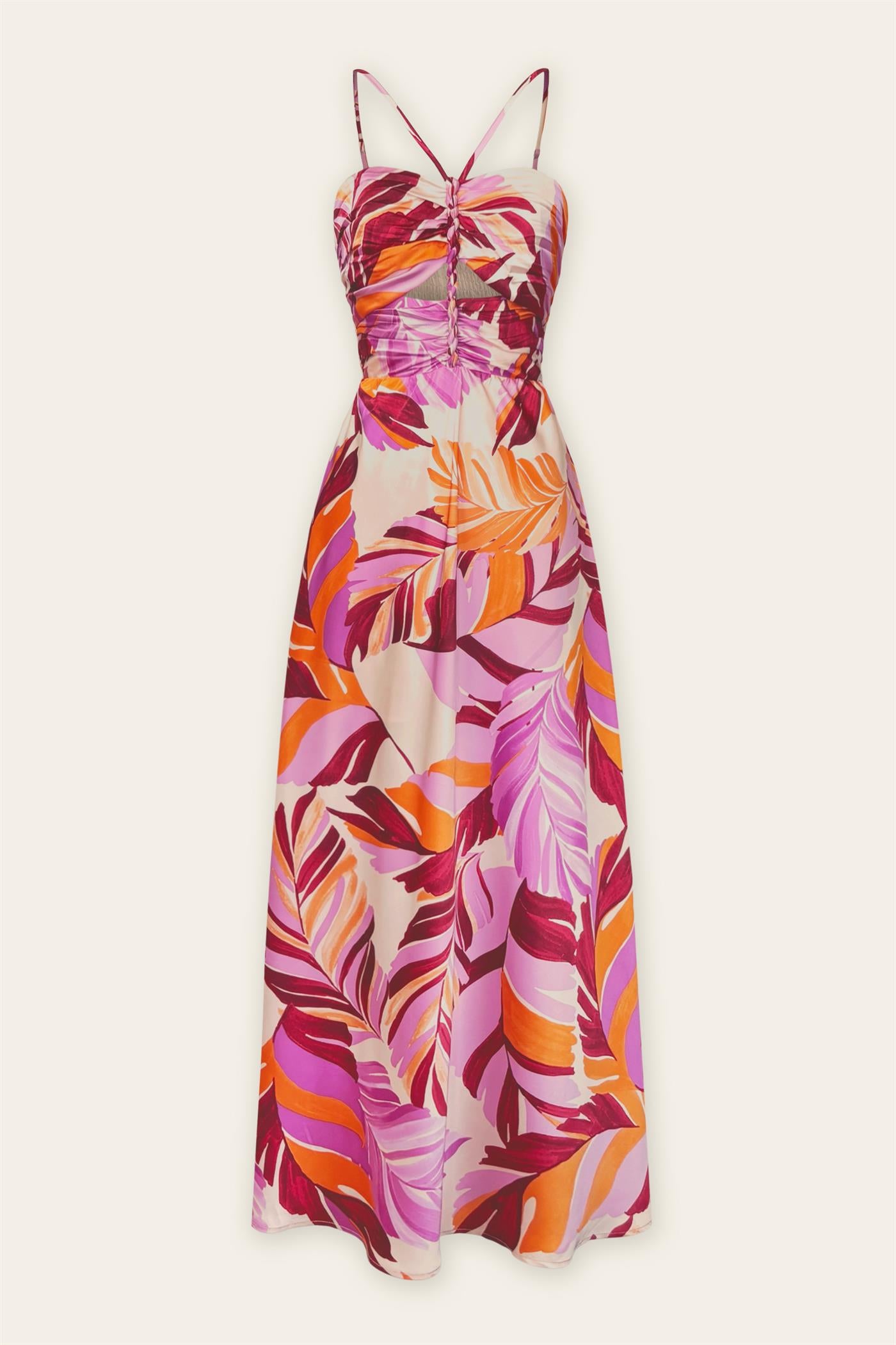 Tropical Kiss Cut Out Dress LARGE / Pink Tropical Kiss Cut Out Dress LARGE / Pink