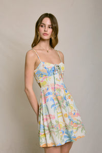 Summer Swing Printed Mini Dress