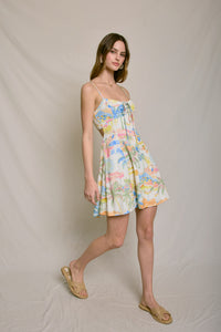 Summer Swing Printed Mini Dress