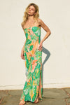 Papaya Breeze Maxi Dress