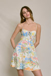 Summer Swing Printed Mini Dress