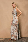 Dune Draped Halter Maxi Dress