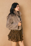 Luxe Faux Fur Cropped Jacket