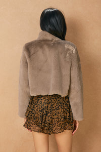 Luxe Faux Fur Cropped Jacket