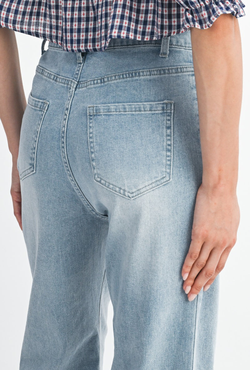 Wide Leg Jean with Released Hem