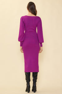 The Look Sweater Dress in Orchid FINAL SALE