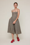 Gingham Midi Dress