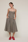 Gingham Midi Dress