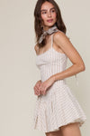 Coco Stripe Fit and Flare Mini Dress