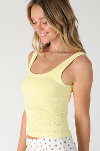 Floral Texture Tank Top MORE COLORS