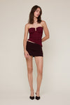 Christina Knit Sweater Skirt in Chocolate