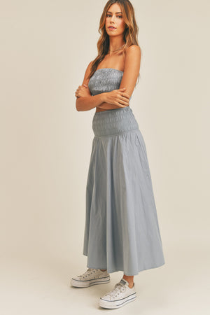The Heights Two Piece Maxi Skirt Set with Tube Top