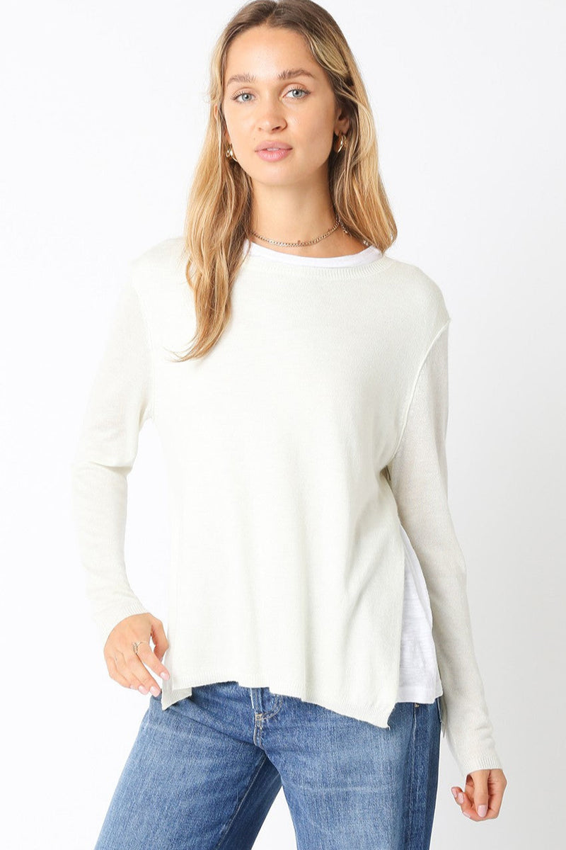 Casual moment Tee Sweater Combo MORE COLORS