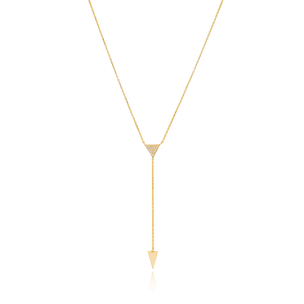 Lola Triangle Lariat Neckalce