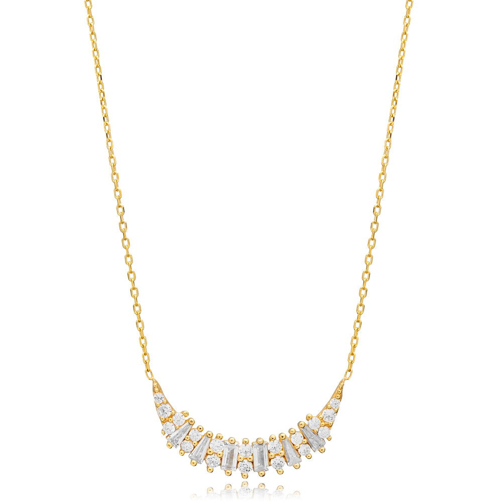 Seraphina Baguette Charm Necklace
