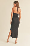 Knit Wit Maxi Dress in charcoal