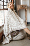 Clara Double sided Print Leopard Blanket