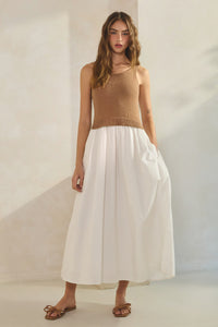 Sweater Top Maxi Dress