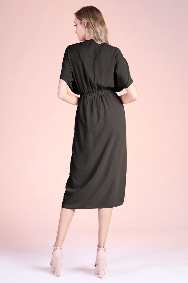 Los Cabos Tie Front Midi Dress