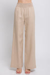 Pierside Linen Smocked Waist Beach Pant MORE COLORS