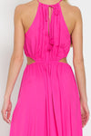 Hot For Pink Cut Out Maxi