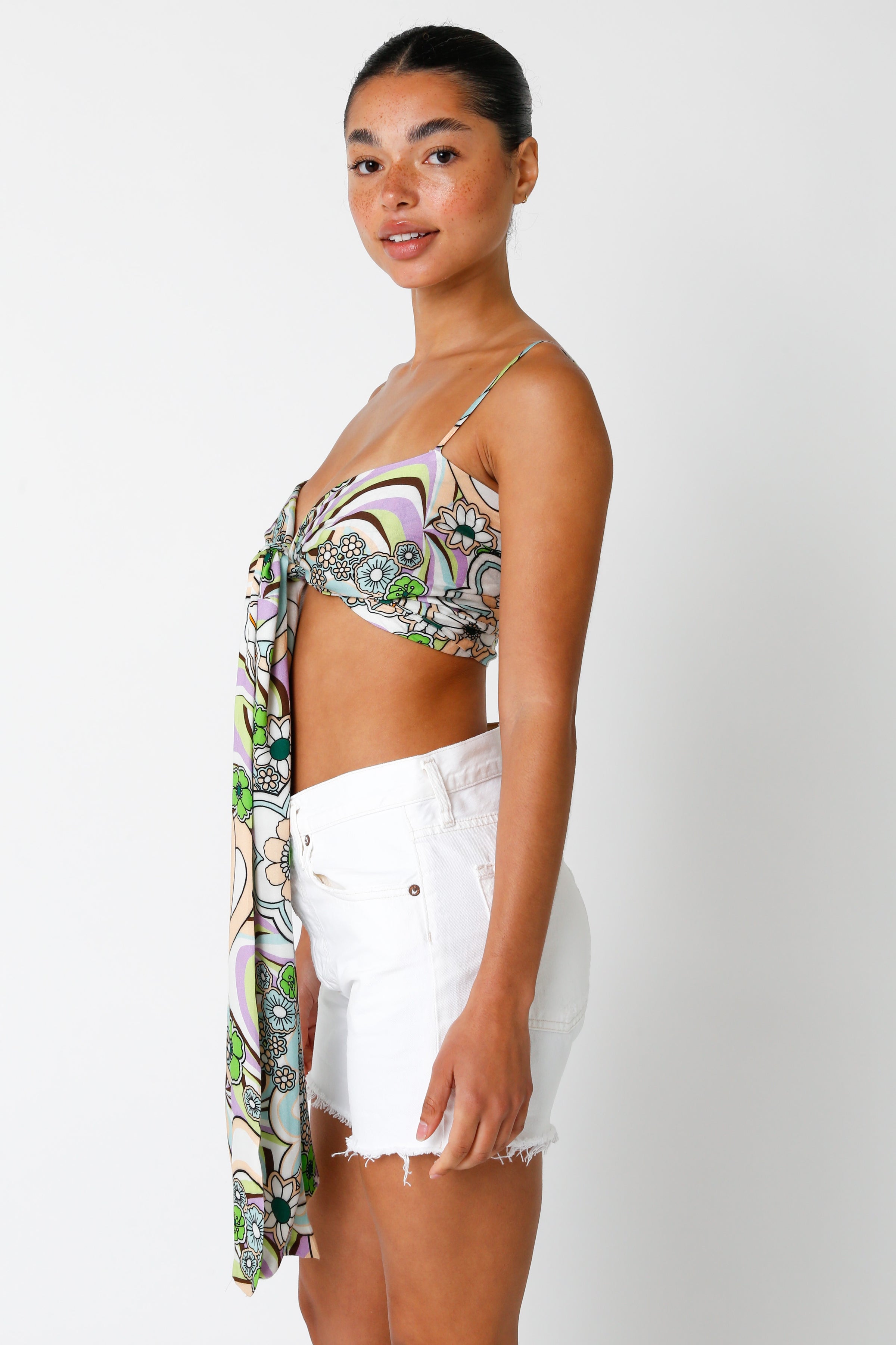 Jade Crop Tie Top
