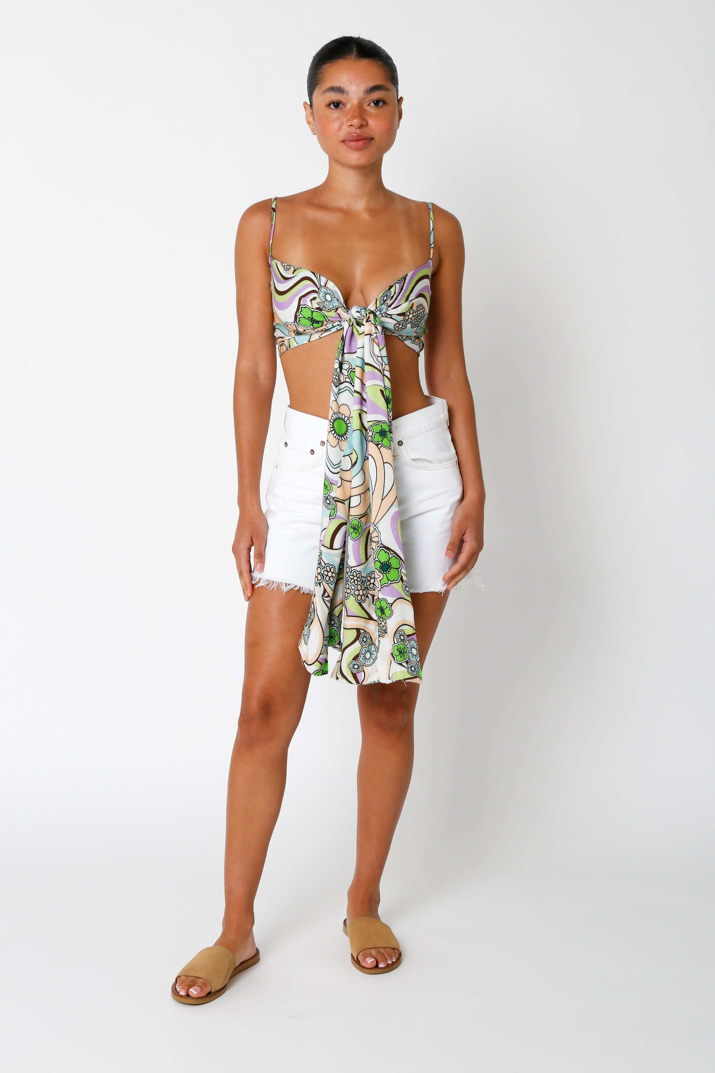 Jade Crop Tie Top