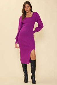 The Look Sweater Dress in Orchid FINAL SALE