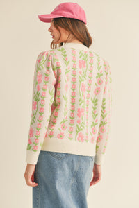 Anabelle Floral Knit Sweater