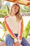Rainbow Day Detail Sweater