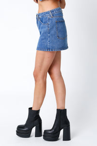 Denim Mini Skirt