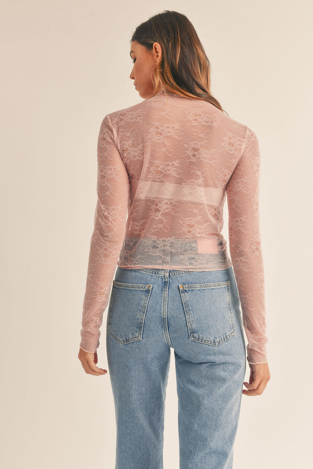Floral Mesh Layering Top FINAL SALE