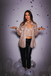 Champagne for Daze Sequin Cami and Button Down Set FINAL SALE