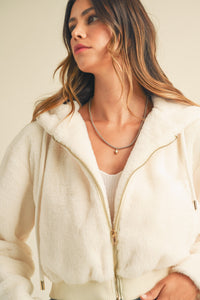 Cozy Up Fuzzy Zip Front Jacket LP