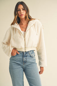 Cozy Up Fuzzy Zip Front Jacket LP