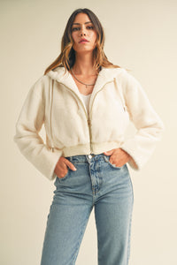 Cozy Up Fuzzy Zip Front Jacket LP