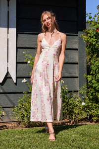 Secret Garden Low Back Maxi Dress