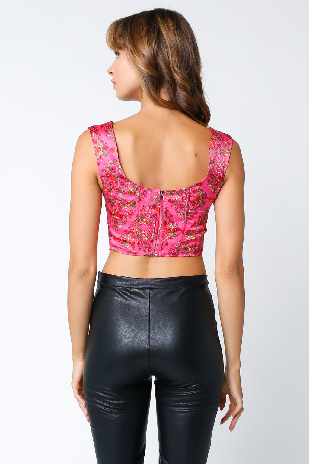 The City Pink Corset Style Top FINAL SALE