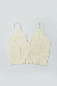 Seamless Lace Textured Bralette MORE COLORS