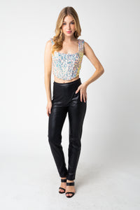 Shimmer Corset Sequin Top FINAL SALE