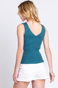 Ribbed Basic Sweater Tank MORE COLORS